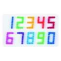 placa pegboard números para hama beads midi