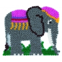 placa pegboard elefante para hama beads midi