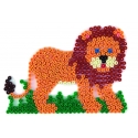 placa pegboard león para hama beads midi