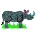 placa pegboard rinoceronte para hama beads midi