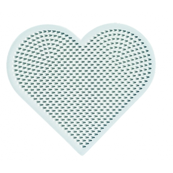 placa pegboard corazón para hama beads mini