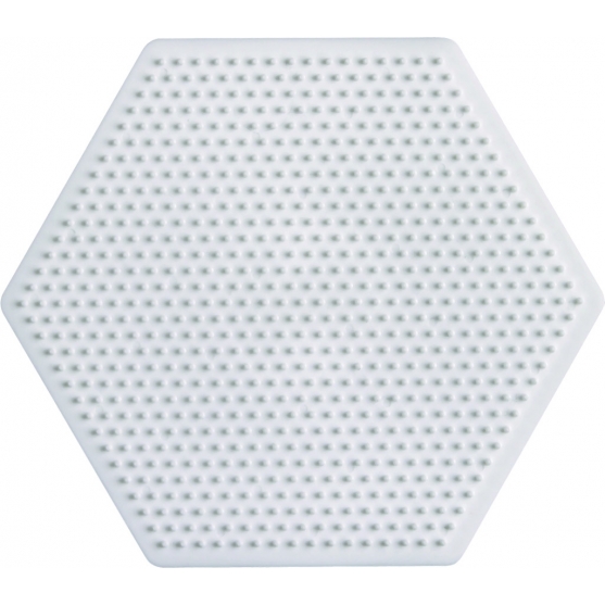 placa pegboard hexagonal 7 cm para hama beads mini
