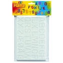 blíster 2 placas pegboards (letras y números) para hama beads midi