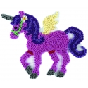 placa pegboard unicornio para hama beads midi
