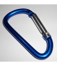 mosquetón gancho clip 6.6 x 3.7 cm azul hama beads