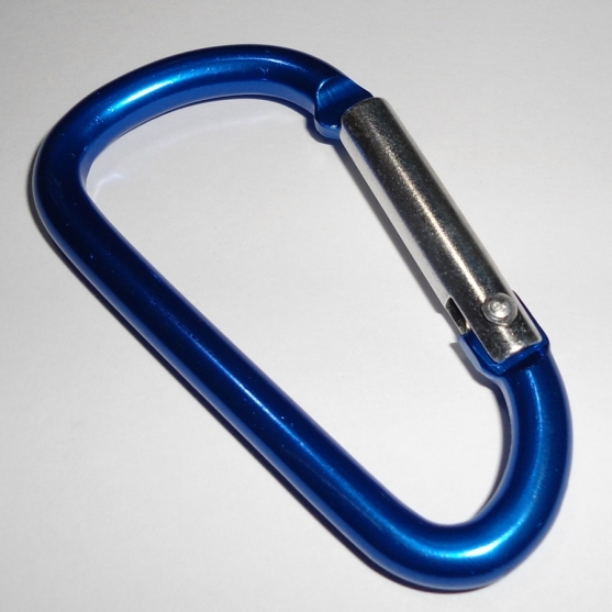 mosquetón gancho clip 6.6 x 3.7 cm azul hama beads