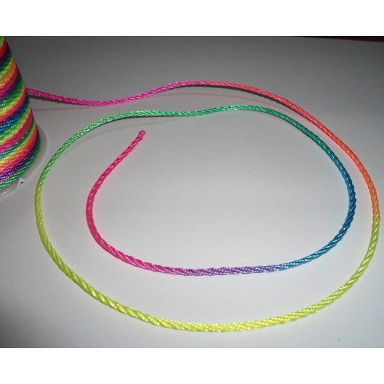 cuerda de nailon multicolor  1.5 mm hama beads