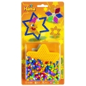 blister estrella pequeña (450 piezas y 1 placa pegboard) hama beads midi