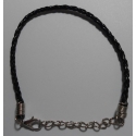 pulsera de cuero 20 cm hama beads 