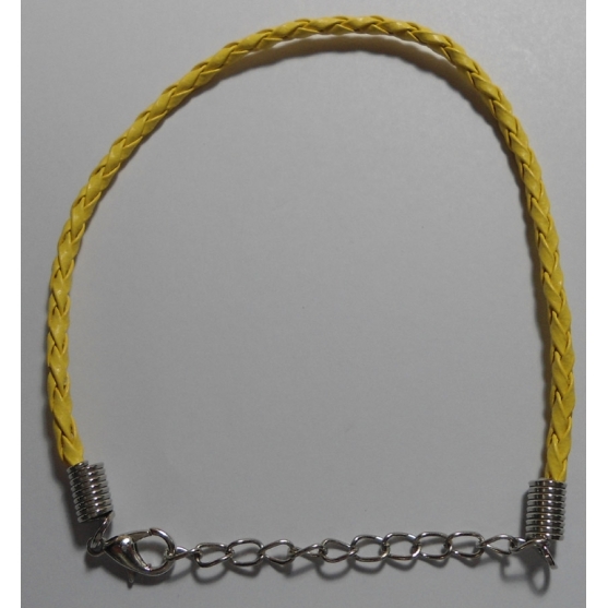 pulsera de cuero 20 cm hama beads 