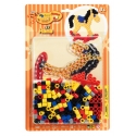 pack blister caballito balancín (250 piezas, 2 soportes y placa pegboard) hama beads maxi