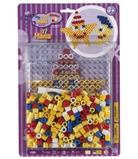 pack blister estrella y luna (250 piezas y placa pegboard) hama beads maxi
