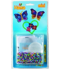 blister mariposa (2000 piezas y 1 placa pegboard) hama beads mini