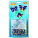 blister mariposa (2000 piezas y 1 placa pegboard) hama beads mini