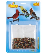 blister pajaros  (5000 piezas y 1 placa pegboard ) hama beads mini