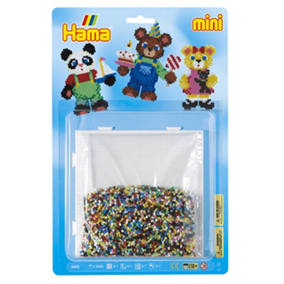 blister ositos (5000 piezas y 1 placa pegboard ) hama beads mini