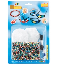 blister pulseras y colgantes (5000 piezas y 2 placas pegboards ) hama beads mini