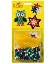 blister estrella pequeña ed. 2  (450 piezas y 1 placa pegboard) hama beads midi