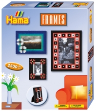 pack de inicio marcos para fotos  (2500 piezas y 2 placas pegboards) hama beads midi