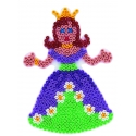 blíster 3 placas pegboards (princesa, caballo y estrella pequeña) para hama beads midi