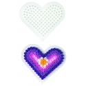 blíster 3 placas pegboards (mariposa, ardilla y corazón pequeño) para hama beads midi