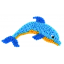 blíster 3 placas pegboards (delfín, pingüino y circulo pequeño) para hama beads midi