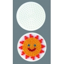 blíster 3 placas pegboards (cuadrada, redonda y hexagonal pequeñas) para hama beads midi