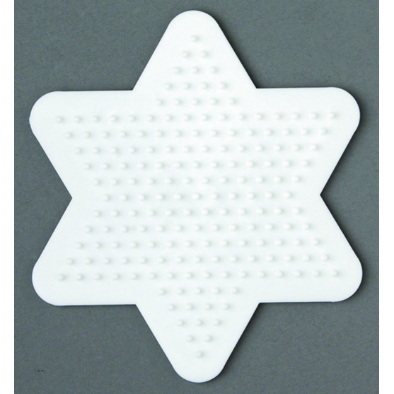 placa pegboard estrella pequeña para hama beads midi