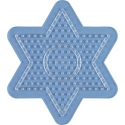placa pegboard estrella pequeña transparente para hama beads midi