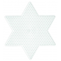 placa pegboard estrella 15 cm para hama beads midi