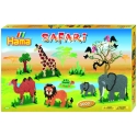 pack de inicio safari (5000 piezas,14 soportes y 4 placas pegboards) hama beads midi