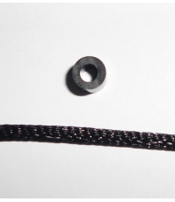 cuerda de nailon suave negra 2 mm hama beads