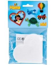 blíster 2 placas pegboards corazón para hama beads mini