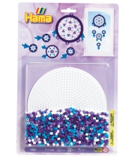 blister redonda (1100 piezas y 1 placa pegboard) hama beads midi
