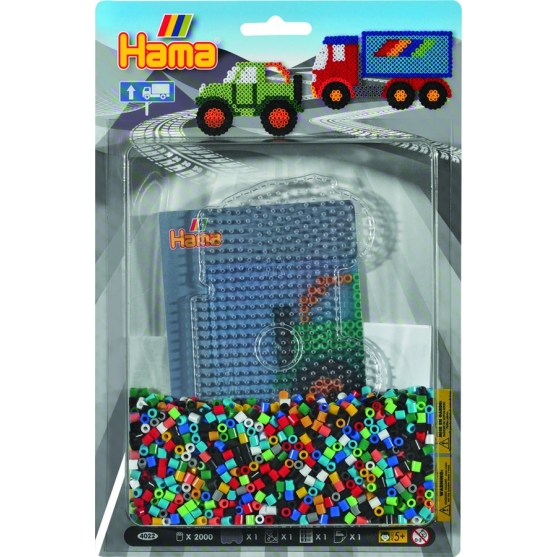 blister camión (2000 piezas y 1 placa pegboard) hama beads midi