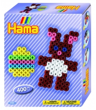 pack de inicio pascua (400 piezas y 1 placa pegboard) hama beads midi