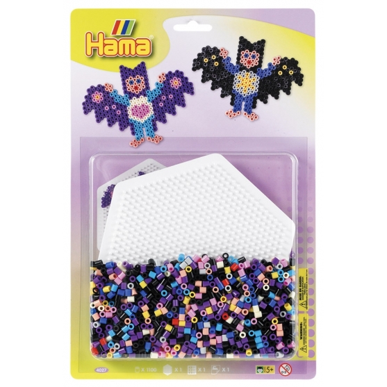 blister hexágono (1100 piezas y 1 placa pegboard) hama beads midi