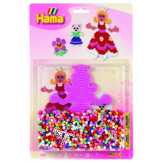 blister princesa (1100 piezas y 1 placa pegboard) hama beads midi