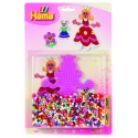 blister princesa (1100 piezas y 1 placa pegboard) hama beads midi
