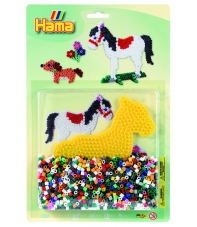 blister caballo (1100 piezas y 1 placa pegboard) hama beads midi
