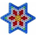 blíster 2 placas pegboards (estrella y redonda) para hama beads maxi