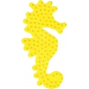 placa pegboard caballito de mar amarillo para hama beads midi