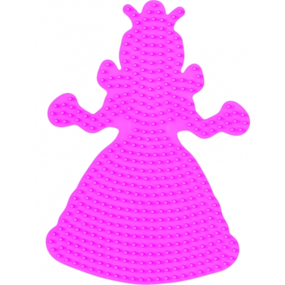 placa pegboard princesa rosa para hama beads midi