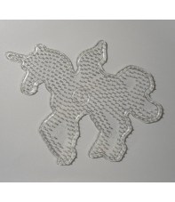 placa pegboard unicornio transparente para hama beads midi