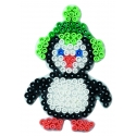 placa pegboard pingüino pequeño para hama beads midi
