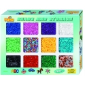 pack (9600 piezas y organizador) hama beads midi