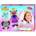 pack de inicio cuento de hadas (4000 piezas, cordón y 2 placas pegboards) hama beads midi