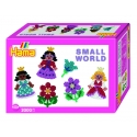 pack de inicio pequeño mundo princesa y flor (2000 piezas y 2 placas pegboards) hama beads midi