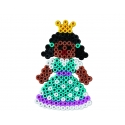 pack de inicio pequeño mundo princesa y flor (2000 piezas y 2 placas pegboards) hama beads midi