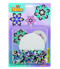 blister redonda mediana (1100 piezas y 1 placa pegboard) hama beads midi